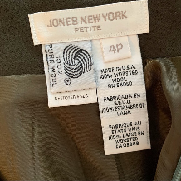 ❤️🔥❤️🔥HP❤️🔥❤️🔥Jones of New York olive green fully lined pencil skirt NWT - Picture 3 of 7